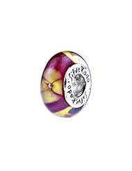 SilveRado(tm) FL15 Murano Glass Tropical Treasure  Bead / Charm