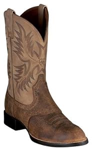 Ariat Mens Heritage Stockman Western Boots - Size:11.5D Color:Tumbled Brown