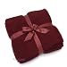 Barefoot Dreams Bamboo Chic Throw Blanket - All Colors BFD_402 Color: Bordeaux