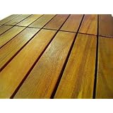 【最安】アカシア製天然木ウッドデッキパネル ・約300×300×30mm（30枚セット）（36ｋｇ）【簡単ジョイント式】 WDPN-061
