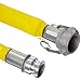 Goodyear EP Spiraflex Yellow Heavy Duty PVC Water Discharge Hose Assembly, Aluminum Cam And Groove Couplings