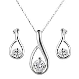 Pendentif - S - PE004Z - Colgante de mujer de plata con 3 circonitas (45 cm)