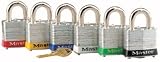 Master Lock 1220AST Steel Body Padlocks, 1-1/2-Inch, 6 Pack
