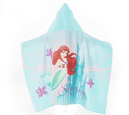 Disney The Little Mermaid Ariel Hooded Bath Towel/Wrap by Jay Franco &amp; Sons
