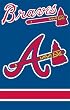 Atlanta Braves Applique Embroidered Banner Flag 44"x28" MLB Baseball Fan Shop Sports Team Merchandise
