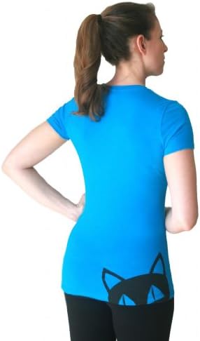 Spacecat Women's Loves You Tee-Turquoise-Large