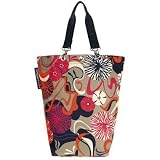 Art Deco Mod Floral Retro Large City Tote bag or City Shopper ~ Reisenthel, Germany