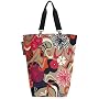 Art Deco Mod Floral Retro Large City Tote bag or City Shopper ~ Reisenthel, Germany