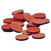 Kimble Kimax 73816-20 PTFE-Faced Red Rubber Flat Disc Septa, 0.060" Red Rubber Thickness, 20mm Diameter (Case of 144)