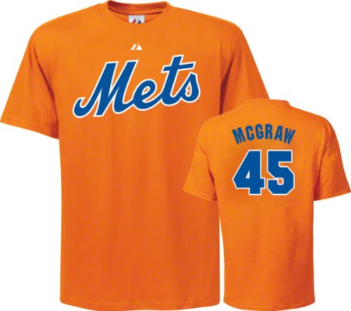 Tom Seaver T-Shirt: New York Mets #41 Orange Cooperstown T-Shirt