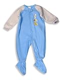 KRU - Toddler Boys Brushed Polyester Blanket Sleeper, Blue, Grey