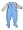 KRU - Toddler Boys Brushed Polyester Blanket Sleeper, Blue, Grey (Size 3T)