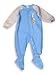 KRU - Toddler Boys Brushed Polyester Blanket Sleeper, Blue, Grey