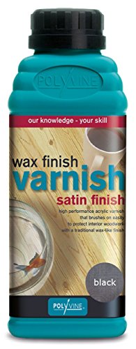 Polyvine - Wax Finish Varnish - Black - 500ML