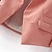 Zacoo Women's Folding Sleeve Office Blazer