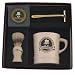 Colonel Conk Model 222 Mug, Gold Tone Razor, Deluxe Boar Brush, and Soap