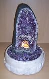 Aqua Amethyst Geode With Light.