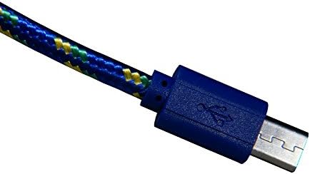 AST Labs Android Phone Charger Data Cable [High Speed Micro USB] Heavy Duty Braided for Samsung Galaxy, LG, HTC, Droid, etc. (Blue) 3 ft.