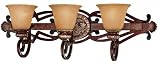 Minka Lavery 5953-126, Belcaro Reversible Glass Wall Vanity Lighting, 3 Light, 300 Watts, Walnut
