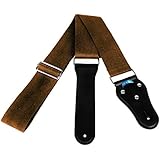 Acoustic Guitar Strap - Soft Cotton no Slide During Playing and Cut Into Your Body Like Nylon - Wide Adjustment Range and Secure Leather Holes-Suitable for All Ages - Classical Design