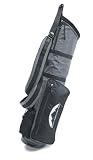 New! Sun Mountain X-Strap Sunday Bag - Black/Silver