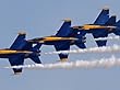 Blue Angels (3 in Formation) Art Poster Print - 11x17