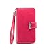 IZENGATE Motorola Droid Turbo (Incompatible with Ballistic Nylon Version) Wallet Case - Executive Premium PU Leather Flip Cover Folio with Stand (Deep Rose Pink)