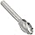 PFERD Oval Carbide Bur, Clog-Resistant, Uncoated (Bright) Finish, Single Cut, Radius End