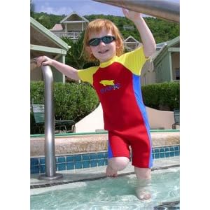 Buy Bare Sprint Shorty Wetsuit for Toddlers and Kids - 4 - RED