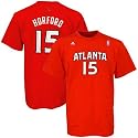 adidas Atlanta Hawks #15 Al Horford Red Net Player T-shirt
