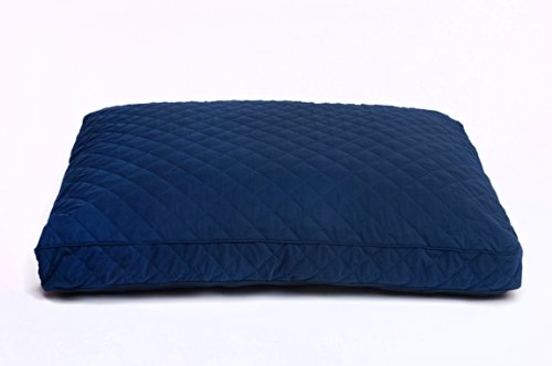 petLINENS Dog Bed Cover - Quilted Microfiber Slipcover, Navy Blue: XL 45