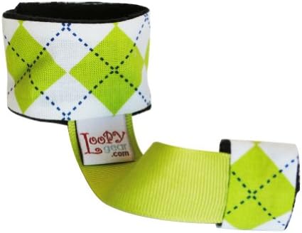 Loopy Gear Baby Rattle Holder ~ Choose Pattern (Ambitious Argyle Lime)