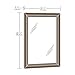 Sauder Harbor View Mirror, Antiqued White