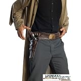 Jonah Hex Molded Vinyl Gun Belt With Attached Molded Weapons Adult (As Shown;One Size)