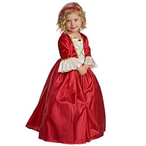 Toddler Little Girls Red Winter Beauty Halloween Dress Up Costume S-XL