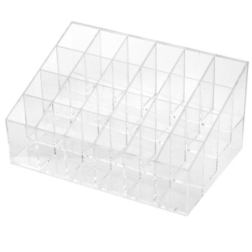 Ieasysexy cosmetics display shelf acrylic trapezoid 4 t…