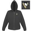Pittsburgh Penguins NHL "Hoody" Full Zip Hooded Sweatshirt For Women (Black)