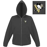 Pittsburgh Penguins NHL Hoody Zip Sweatshirt For Women (Black)