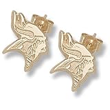 LogoArt Minnesota Vikings Gold Post Earings