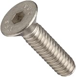 Alloy Steel Socket Cap Screw, Flat Head, Hex Socket Drive, #6-32, 1/4