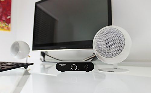 Orb Audio Mini 2.1 Complete Stereo Speaker System in Pearl White Gloss