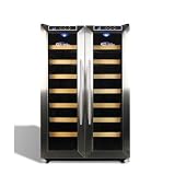 Built-in 32 Bottle Wine Cooler Fridge in Stainless Steel