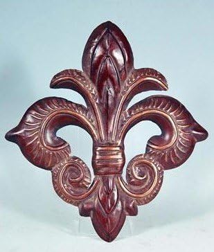 Decorative 14 " Metal Fleur De Lis Wall Decor Plaque