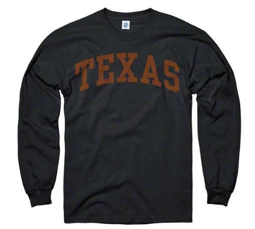 Texas Longhorns Black Arch Long Sleeve T-Shirt