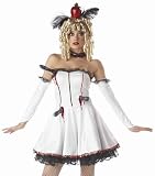 Womens Knife Thrower Magicians Assistant Couples Costume Outfit Carnival Show Dress
