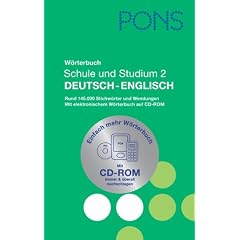 PONS W�rterbuch f�r Schule und Studium 2 / Deutsch - Englisch: Rund 145.000 Stichw�rter und Wendungen