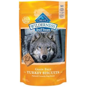 Blue Buffalo Wilderness Trail Treats Grain-Free Turkey Dog Biscuits, 10 oz. Blue Buffalo Wilderness Trail Treats Grain-Free Turkey Dog Biscuits, 10 oz.
