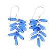 Anna Perrone Glass Earrings .925 Sterling Silver