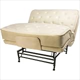 Split King 74 Long Flex-a-Bed Hi-Low Base with Massage and Latex Core
