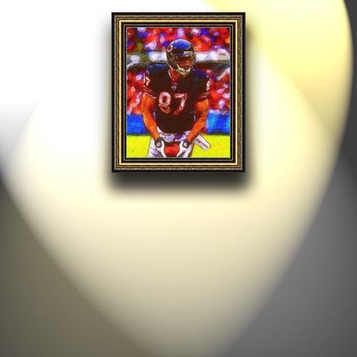 Completely Handpainted American Football Sport Painting, Custom Order FL3850, Oil on Canvas, with Option to Paint Jerry, Brett & Co. from Any Other Favorite Photograph or Picture, Unframed, Size 16'' x 20